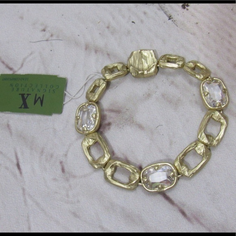 MX Signature Gold tone magnetic bracelet